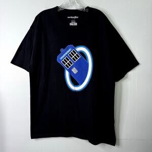 Dr. Who & The Daleks Time Warp Police Box Portal Graphic T-Shirt Men's Size XL